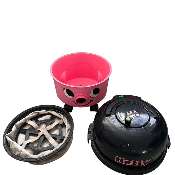 Numatic Hetty Bagged Cylinder Double Speed Vacuum Cleaner - Pink