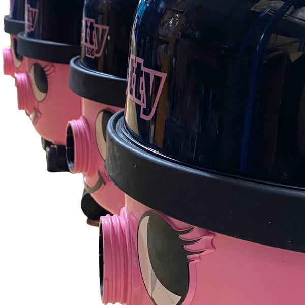 Numatic Hetty Bagged Cylinder Double Speed Vacuum Cleaner - Pink