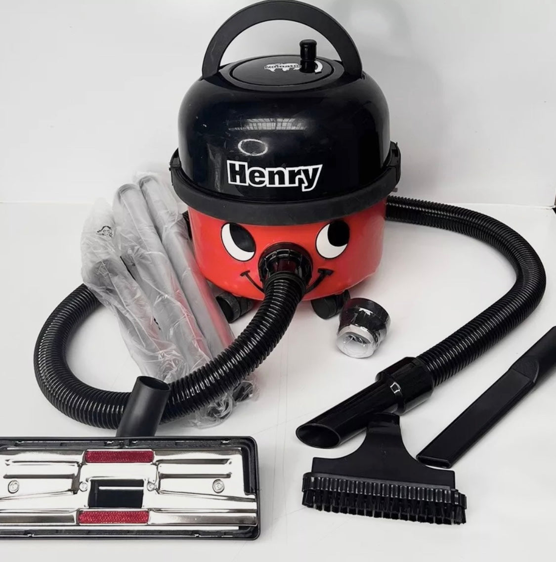 Henry Bagged Cylinder Single Speed Vacuum Cleaner - Red